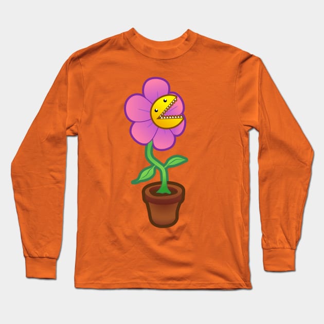 Arrrrr! (Aaarrrrr flower!) Long Sleeve T-Shirt by Dirgu